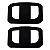 Par Guarnicao Borracha Retrovisor Passat Ts Ls 74 A 88 - Imagem 1