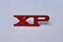 Emblema Xp Paralama Dianteiro Corcel I Gt Xp Novo Vermelho - Imagem 2