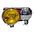 Par De Farol de Milha Amarelo Redondo Fusca KombicGermany Clássicos - Imagem 2