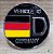 Plaqueta Redonda Germany emblema Golf Jetta Passat Fusca - Imagem 2