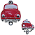 Decoração Parede Abridor Tampa Garrafa Vw Fusca Vermelho - Imagem 1