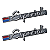 Par de Emblema Metal Lateral Modelo Especial Chevrolet Opala - Imagem 1