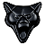 Emblema Em Metal Capo Dianteiro Puma Preto - Imagem 1