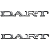 Par de Emblema Dodge Dart Lateral Cromado - De 1975 Até 1981 - Imagem 1
