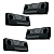 Kit Batente Coxim do Capô Ford F1000 F4000 F11000 F600 Até 1992 - Jogo com 4 Peças de Borracha" - Imagem 1