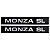 Par de Emblemas Plaqueta em Metal MONZA SL - Imagem 1