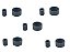 5X Borracha Rolete Epson L210 L220 L355 L375 L365 L395 L396 L455 - Imagem 2