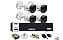 KIT COMPLETO 04 CAMERAS INTELBRAS 1120B  + DVR  4 CANAIS + HD 1TB INCLUSO - Imagem 1