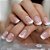 Unhas Falsas Naturais, Ombre, Caixão De Bailarina Francesa, Gradeint Cu - Imagem 8