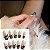 unhas falsas de cobertura completa com cola, estilete preto, marrom, tr - Imagem 20