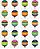 Hot Air Balloons Stickers - 120 Stickers ( Tcr 5339) - Imagem 1