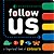 Follow US - Board Book With Five Vibrant Velcro Tabs - Imagem 1