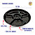 Petisqueira Tábua De Frios 5 Divisórias 30 Cm Com Molheira - Imagem 4