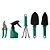 Kit Para Jardinagem Jardim Jogo Ferramentas Grama Corta Galhos Maleta Pás Poda 05 Peças Com Maleta - Imagem 1