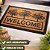 Tapete Capacho Grande Welcome Borracha e Fibra de Coco 60x40cm - Imagem 1