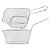 Kit com 10 Cestos de Fritura com Alça Petiscos Batatas Premium Inox - Imagem 2
