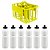 Cesta Porta Garrafas Squeeze com 6 Garrafas 750ml | Ideal para Times de Futebol, Treinos, Eventos, Esportes | Hidratação | Cores Variadas - Imagem 10