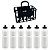 Cesta Porta Garrafas Squeeze com 6 Garrafas 750ml | Ideal para Times de Futebol, Treinos, Eventos, Esportes | Hidratação | Cores Variadas - Imagem 11