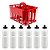 Cesta Porta Garrafas Squeeze com 6 Garrafas 750ml | Ideal para Times de Futebol, Treinos, Eventos, Esportes | Hidratação | Cores Variadas - Imagem 12