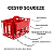 KIT 5 unidades Cesta Squeeze para 6 unidades de Garrafa | Litrão 1000ml ou 600ml | Porta Garrafas - Imagem 2