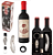 Kit Acessórios Para Vinho 3 Peças + Estojo Formato Garrafa PERSONALIZADO | Saca-Rolhas Anel Bico Dosador | Presente Lembrancinha - Imagem 8