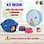 KIT ROEDOR – TOCA IGLU + RODINHA 14CM + 2 COMEDOUROS | Ideal para Hamster e Outros Roedores - Imagem 3