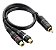 Cabo Rca Y 1 Macho / 2 Femea Au504 Multilaser - Imagem 1