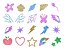 Cartela De Glitter Tatto My Little Poney - Pupee - Imagem 2