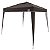 Tenda Gazebo 3X3 Metros Sanfonada Articulada Dobrável Barraca Camping Praia Marrom Com Bolsa - Bel - Imagem 1