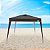 Tenda Gazebo 3X3 Metros Sanfonada Articulada Dobrável Barraca Camping Praia Marrom Com Bolsa - Bel - Imagem 2