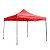 Tenda Com Armação De Ferro Dobrável Vermelha - Portway - Imagem 1