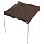 Tenda Gazebo Dobrável 2,4X2,4 Poliéster Marrom - Bel - Imagem 9