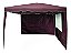 Tenda Gazebo Articulada Fibra Sintética 3,0 X 3,0M Barraca Praia Com Bolsa Para Transporte E Kit Para Fixação E 2 Paredes Borgonha - Importway - Imagem 1