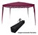 Tenda Gazebo Articulada Fibra Sintética 3,0 X 3,0M Barraca Praia Com Bolsa Para Transporte E Kit Para Fixação E 2 Paredes Borgonha - Importway - Imagem 2