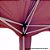 Tenda Gazebo Articulada Fibra Sintética 3,0 X 3,0M Barraca Praia Com Bolsa Para Transporte E Kit Para Fixação E 2 Paredes Borgonha - Importway - Imagem 4