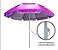 Guarda-Sol Fps Em Alumínio 2,40M Poliéster Grande Lilas - Importway - Imagem 5