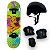 Skate Radical Iniciante Gato + Kit Proteção Preto - Bel - Imagem 1