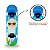 Skate Semi Profissional Lhama + Kit Proteção Azul - Bel - Imagem 6