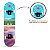 Skate Semi Profissional Paisagem Mar Azul + Kit Proteção Rosa - Bel - Imagem 5