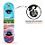 Skate Semi Profissional Paisagem Mar Azul + Kit Proteção Rosa - Bel - Imagem 2
