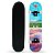 Skate Semi Profissional Paisagem Mar Azul + Kit Proteção Rosa - Bel - Imagem 9