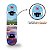 Skate Semi Profissional Paisagem Mar Azul + Kit Proteção Preto - Bel - Imagem 6