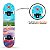 Skate Semi Profissional Paisagem Mar Azul + Kit Proteção Azul - Bel - Imagem 4
