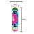 Skate Semi Profissional Colorido Rosa Verde Azul + Kit Proteção Preto - Bel - Imagem 7