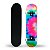 Skate Semi Profissional Colorido Rosa Verde Azul + Kit Proteção Rosa - Bel - Imagem 9