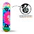 Skate Semi Profissional Colorido Rosa Verde Azul + Kit Proteção Rosa - Bel - Imagem 2