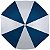 Guarda-Sol Fps 70 Em Aço Pintado 1,80M Poliéster Com Silvercoating Grande Articulável Branco E Azul - Mor - Imagem 3