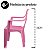 Cadeirinha Infantil Rosa De Plástico - Mor - Imagem 3