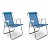 Kit 2x Cadeiras de Praia Alta Alumínio Sannet Azul - Mor - Imagem 1