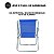 Kit 2x Cadeiras de Praia Alta Alumínio Sannet Azul - Mor - Imagem 7